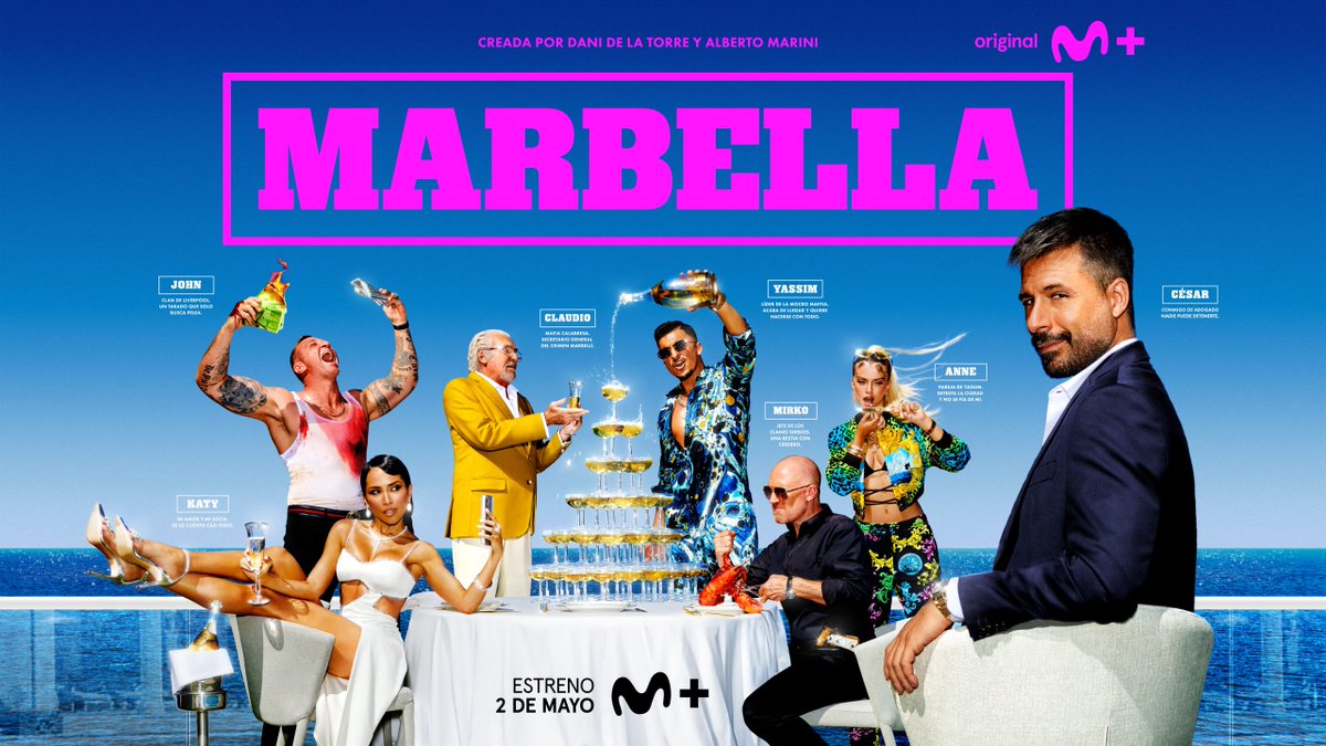 muchomqueseries's tweet photo. #Marbella, la nueva serie original @MovistarPlus producida por @BuendiaEstudios Canarias, presenta sus carteles oficiales

@rastacai encabeza el elenco interpretando a César, un ambicioso y seductor abogado que sabe cómo retorcer la ley para lograr todos sus objetivos https://t.co/v48m3MUti0