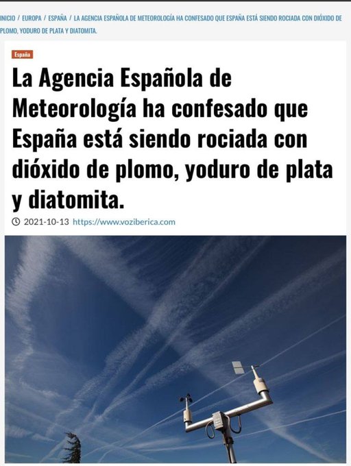 @FLMIRONES El cambio climático que nos quieren colar. Cuando hay temporal no hay aviones echando aerosoles seguramente porque no les sale a cuenta 🔥