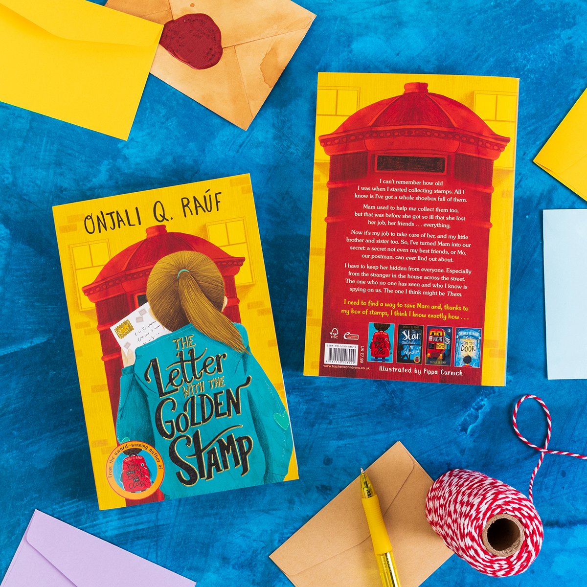 A very happy publication to @onjalirauf 🎉 THE LETTER WITH THE GOLDEN STAMP is out today💌 @HachetteKids