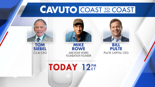 TODAY ON COAST TO COAST @C3_AI CEO Tom Siebel Mike Rowe Works Foundation Founder @mikeroweworks @pulte CEO Bill Pulte