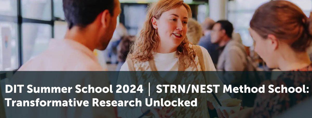 🎓The NEST/STRN Method School, hosted in Rotterdam from July 8-12 by DIT &amp; <a href="/drifteur/">DRIFT</a>, empowers researchers to lead #sustainability #transitions with speakers from diverse universities. 🌍 

📝Applicants must submit a CV &amp; motivation letter by April 15: eur.nl/en/events/dit-…