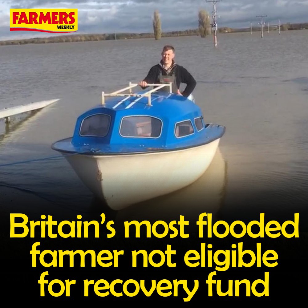 🌧️ The country’s most famous flooded farmer has been left flabbergasted after being told he’s ineligible to apply for the government’s recovery grant. READ MORE: fwi.co.uk/news/britains-…