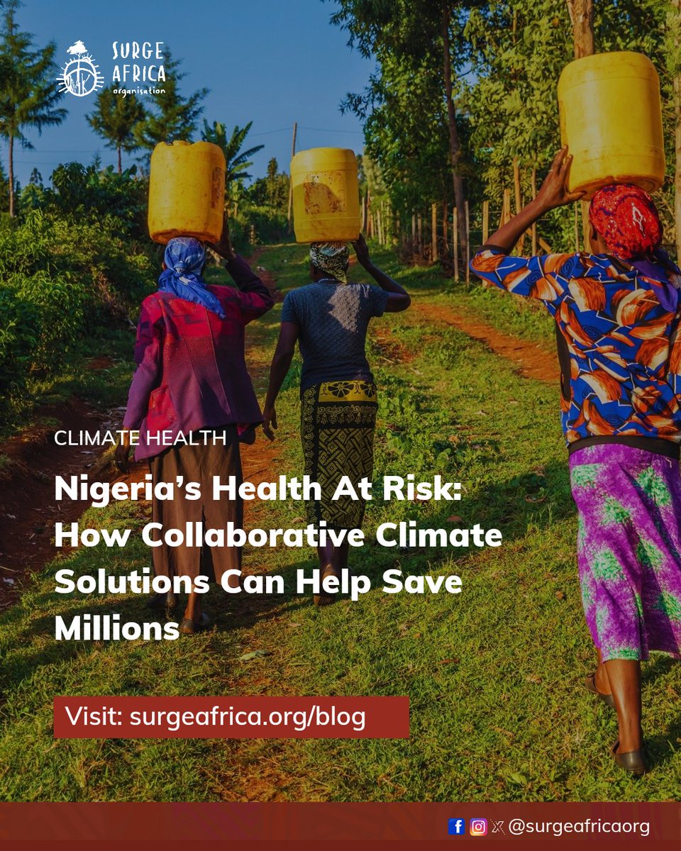 The WHO predicts 250,000 more deaths yearly due to #climatechange by 2030-2050, from malnutrition, malaria, diarrhoea, and heat stress. We advocate for urgent collaborative #Climateaction. Visit surgeafrica.org/blog/climate-a… for more on proposed solutions. #surgeafricaorg