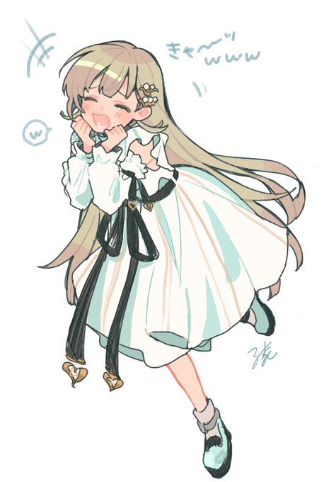 らくがきリサチャン #はなぶさの絵 