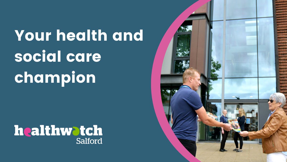 📋The feedback you share with us about health and social care services in #Salford, is anonymously shared with service providers and commissioners in Salford every month. Take 5 minutes and share your feedback: healthwatchsalford.co.uk/share-your-vie…