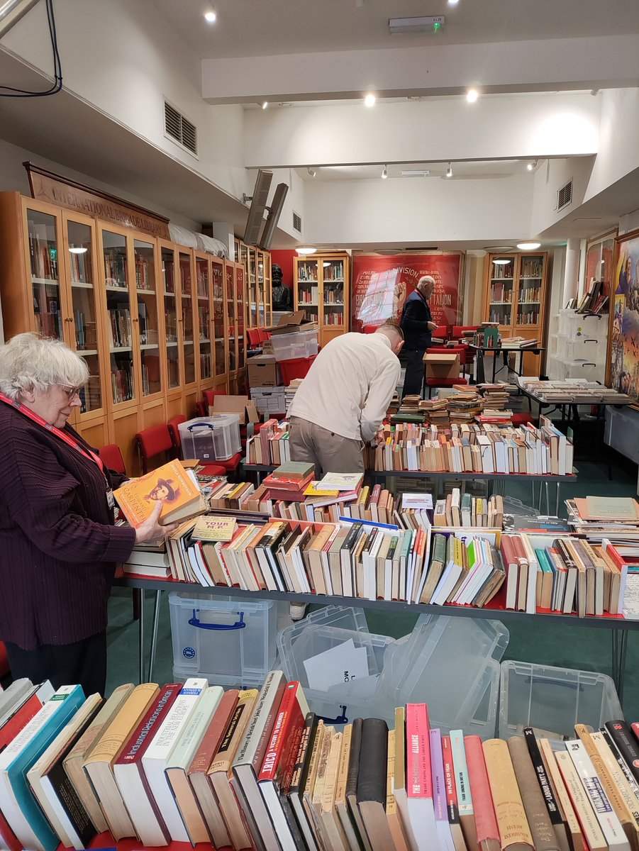 Our volunteers are hard at work preparing for this Saturday's book sale! We have loads of books on offer, with Marxist classics, labour movement histories and much more. Make sure you're here for a bargain! This Saturday, 13th April, 11-3