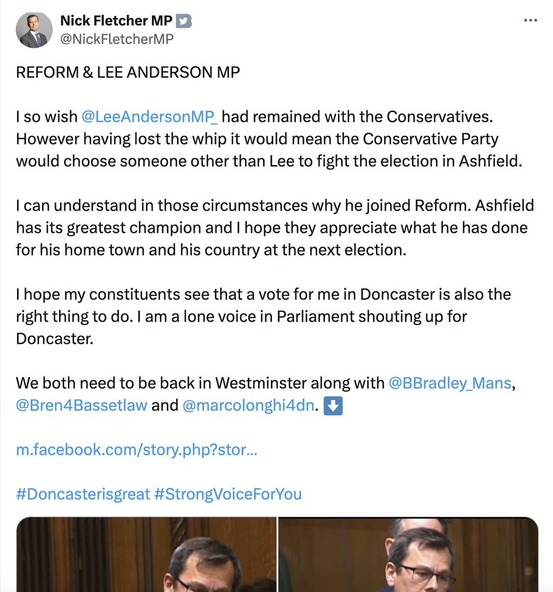 Just a Conservative MP actively encouraging voters to back a candidate from a rival political party