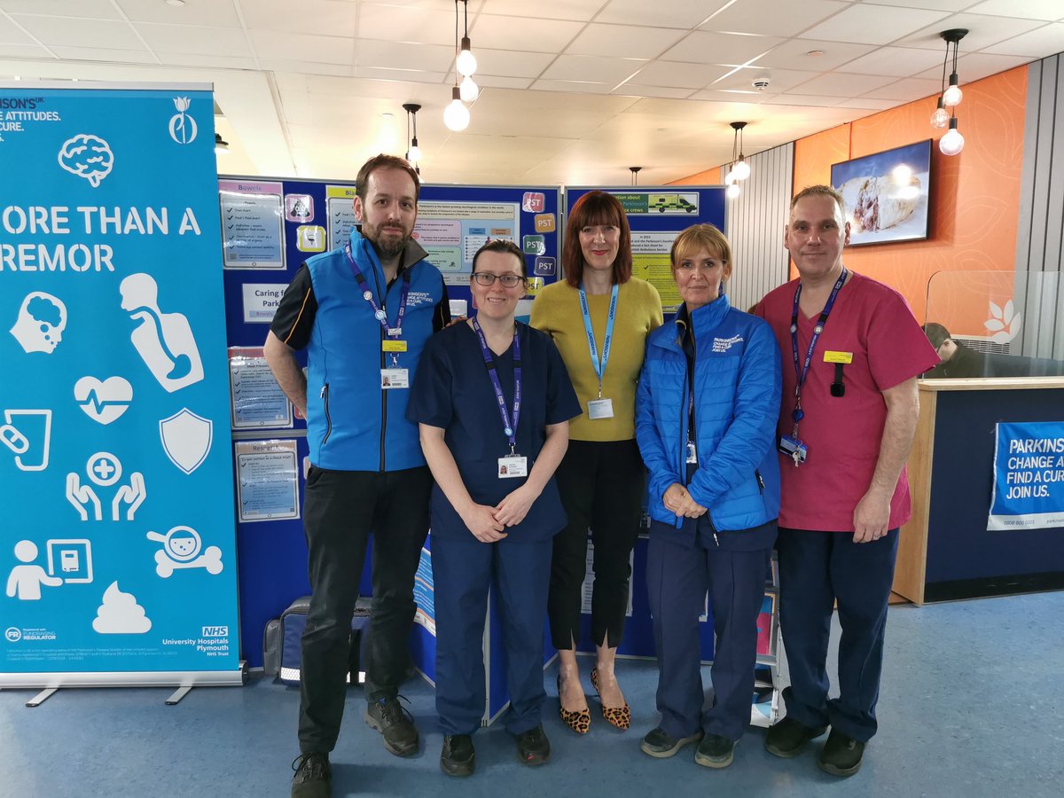 Thank you to the #Parkinsons #team @UHP_NHS for using #WorldParkinsonsDay as an opportunity to talk to your colleagues about a whole range of topics that will help them give the best possible care for people with Parkinson's and thanks for inviting me along!