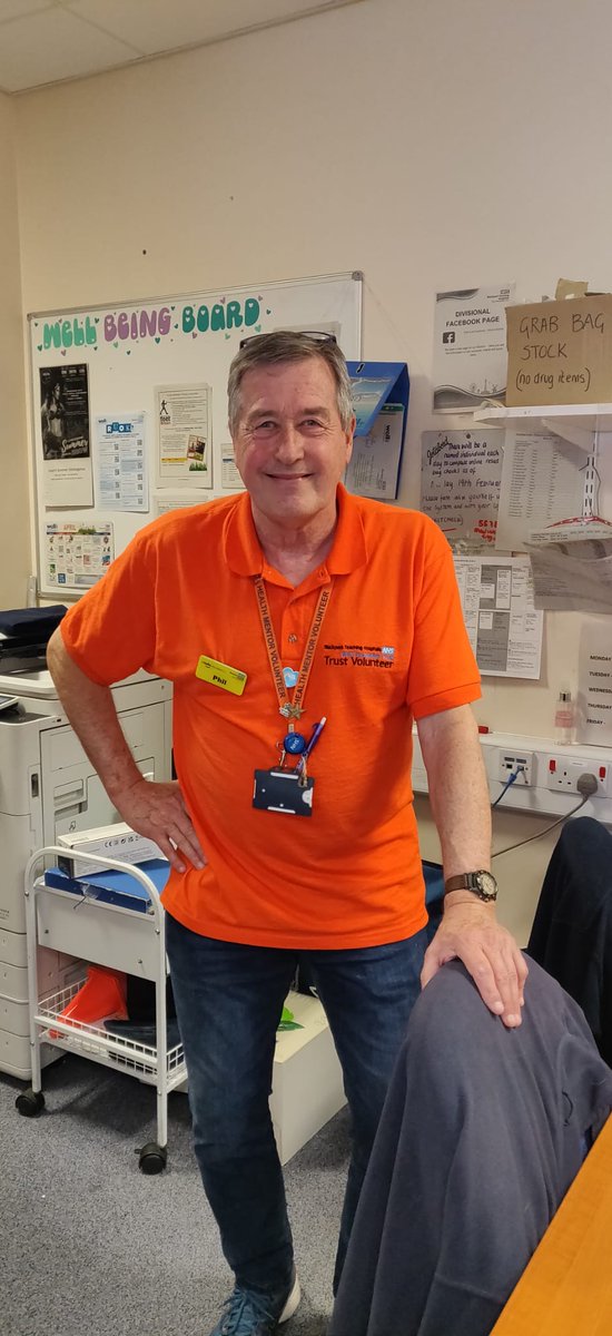 Today we have had a visit from Phil one of our lovely volunteers at @BlackpoolHosp and a previous Cardiac Rehabilitation attendee 🫀