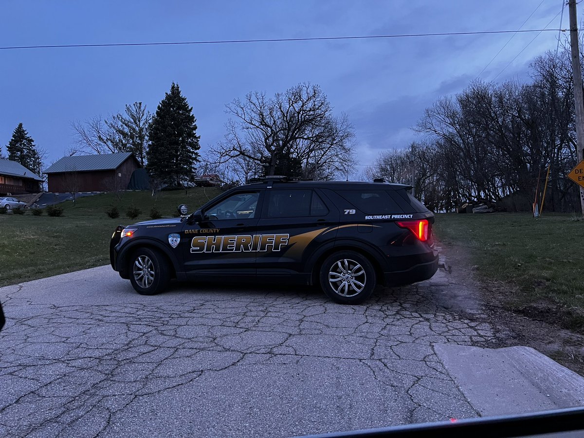Ramsey road is blocked off in the Town of Albion. Authorities say up the road, an armed man is barricaded at Quarry Kennels. He is a person of interest in the death of a woman in Iowa. @wmtv15news
