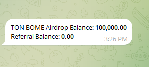 Bome hệ #Ton. Chỉ cần có tele, twitter là đủ điều kiện. Ae tranh thủ. Với memecoin thì gì cũng có thể xảy ra nè.
Link air t.me/tbome_bot?star…
#bome
#tonbome