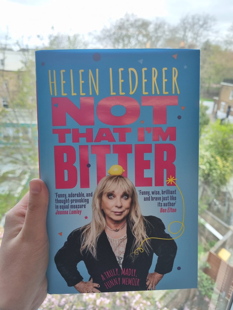 The brilliant @HelenLederer's memoir 'Not That I'm Bitter' is out today with @TheMirrorBooks! Happy Publication Day, Helen!