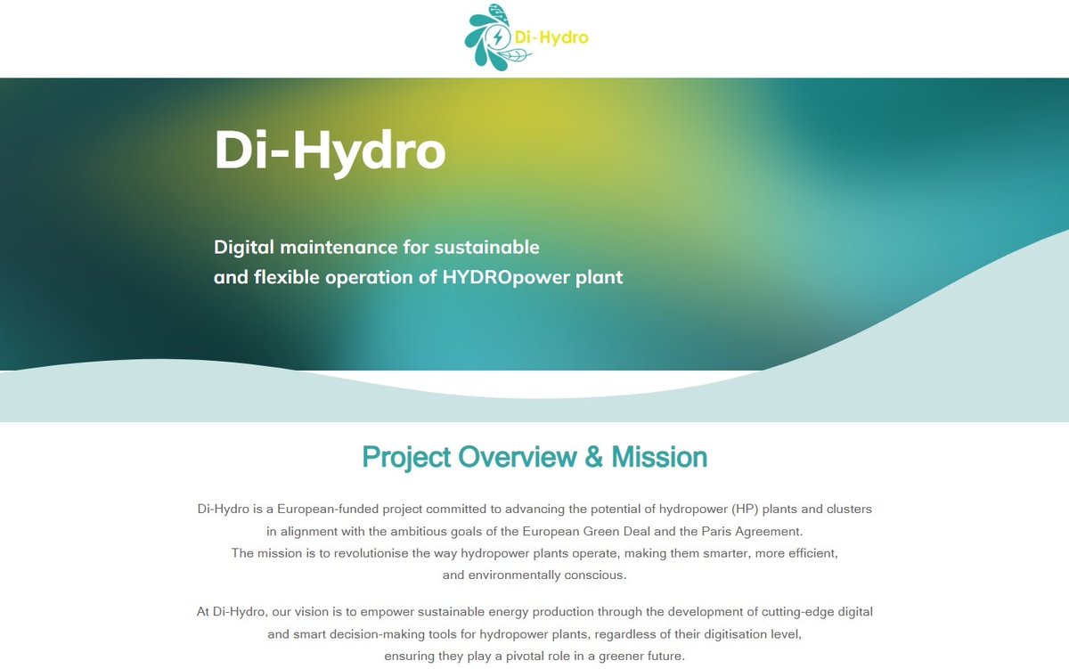 #RenewableEnergy #ClimateAction 
#Innovation #IoT #AI

#Sustainability for Power Plants using #DigitalTwins
👇
When Hydropower Goes Digital
👇
The @DiHydro_project 
(a great example of collaboration -that we'd like to see more of!- between 13 public & private partners, across 7…