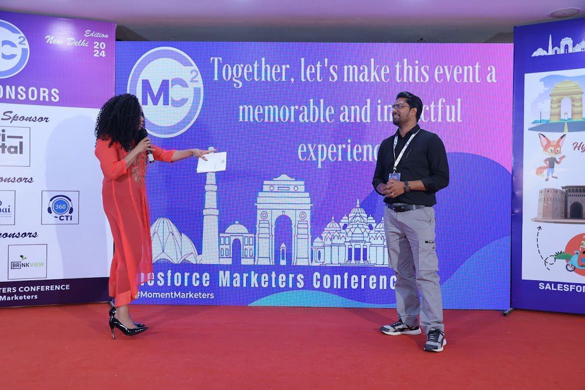 We attended the @mc2_event event which was all about Marketing and in the Keynote @justguilda was talking about marketing I got inspired by @justguilda and look what happened... My name was announced for the most Social Media Marketing. I was blushing 😊 with Happiness...