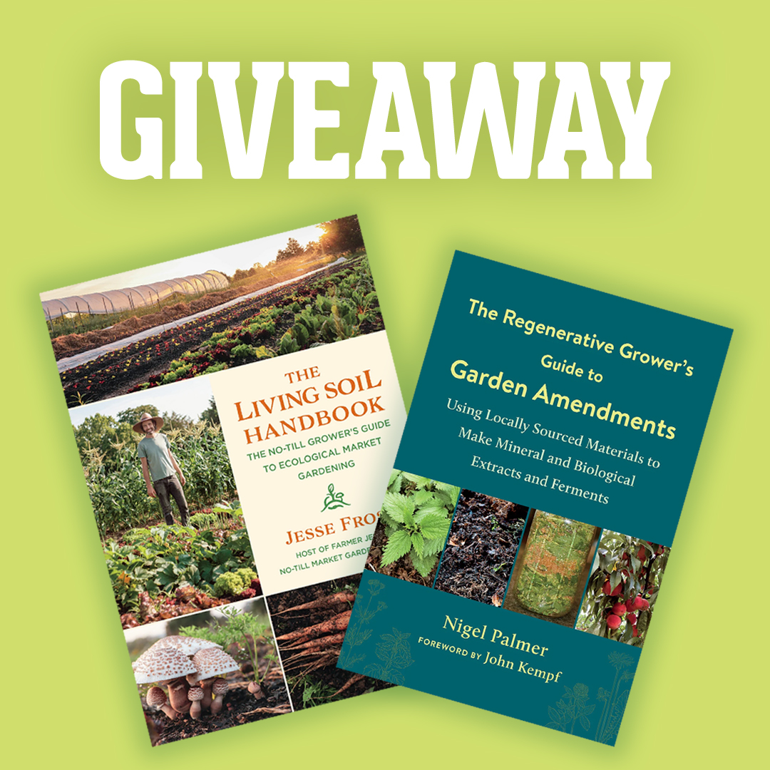 This month’s #giveaway #winner will receive two informative Grower’s Guide #books from Chelsea Green Publishing: --The Living #Soil Handbook by Jesse Frost --The #Regenerative #Grower’s Guide to Garden Amendments by Nigel Palmer Click bit.ly/3UNFRQH to enter. 📗📘