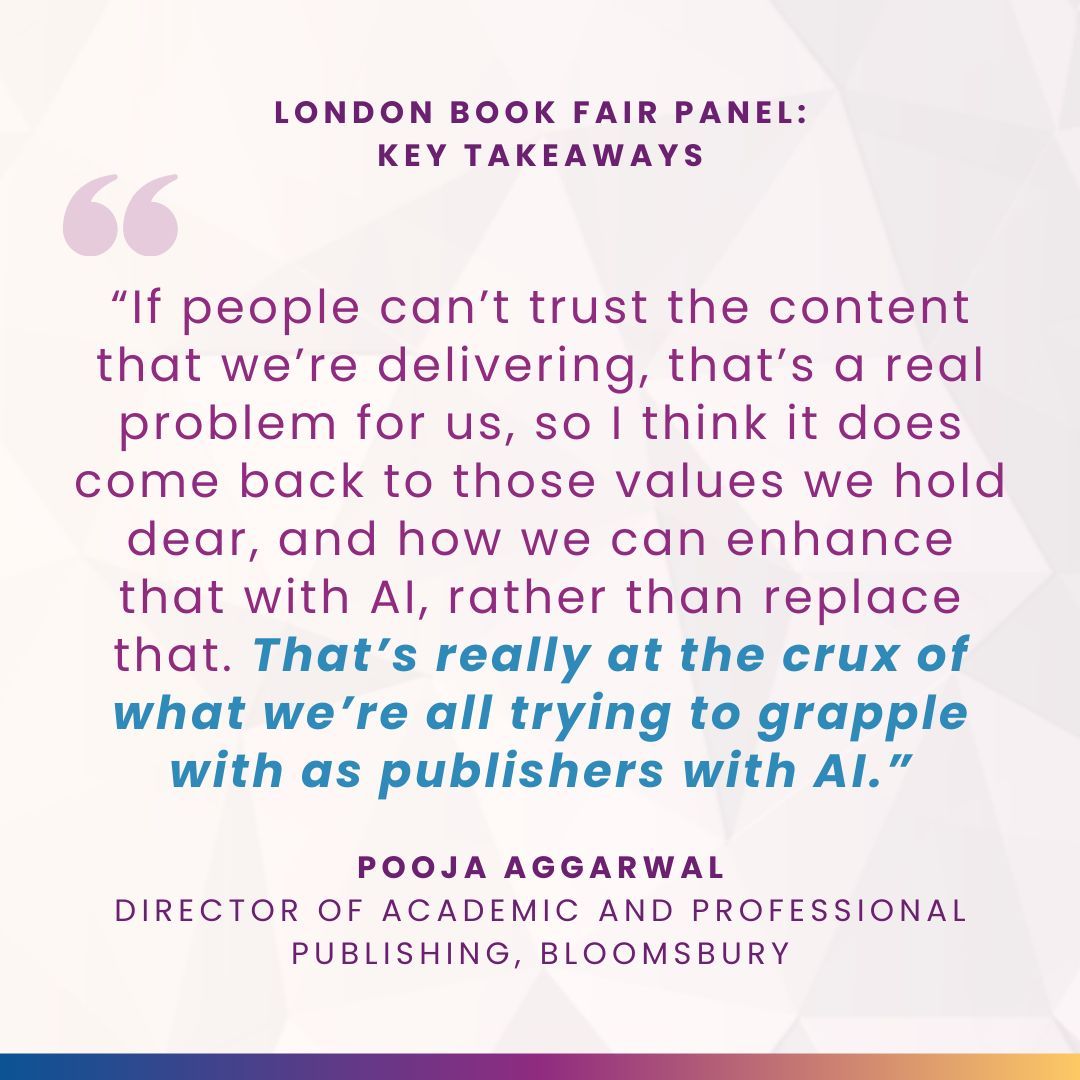 💡 What are the key issues academic publishers face in 2024? From navigating the complexities of the digital age to prioritizing inclusivity, take a look at the industry-shaping topics our expert panellists identified at our @LondonBookFair panel: buff.ly/49q8Z49