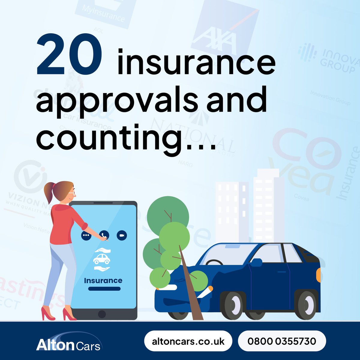 📄🚗 Alton Cars is proud to be an approved repairer for 20 of the UK's leading insurers and work providers!
Book your repair at 🌐 altoncars.co.uk or call 📞 0800 0355730

#AltonCars #InsuranceApprovals #CarRepair #Allianz #AA #Aviva #AGL #AXA #NARG #Covea  #WNS #LV