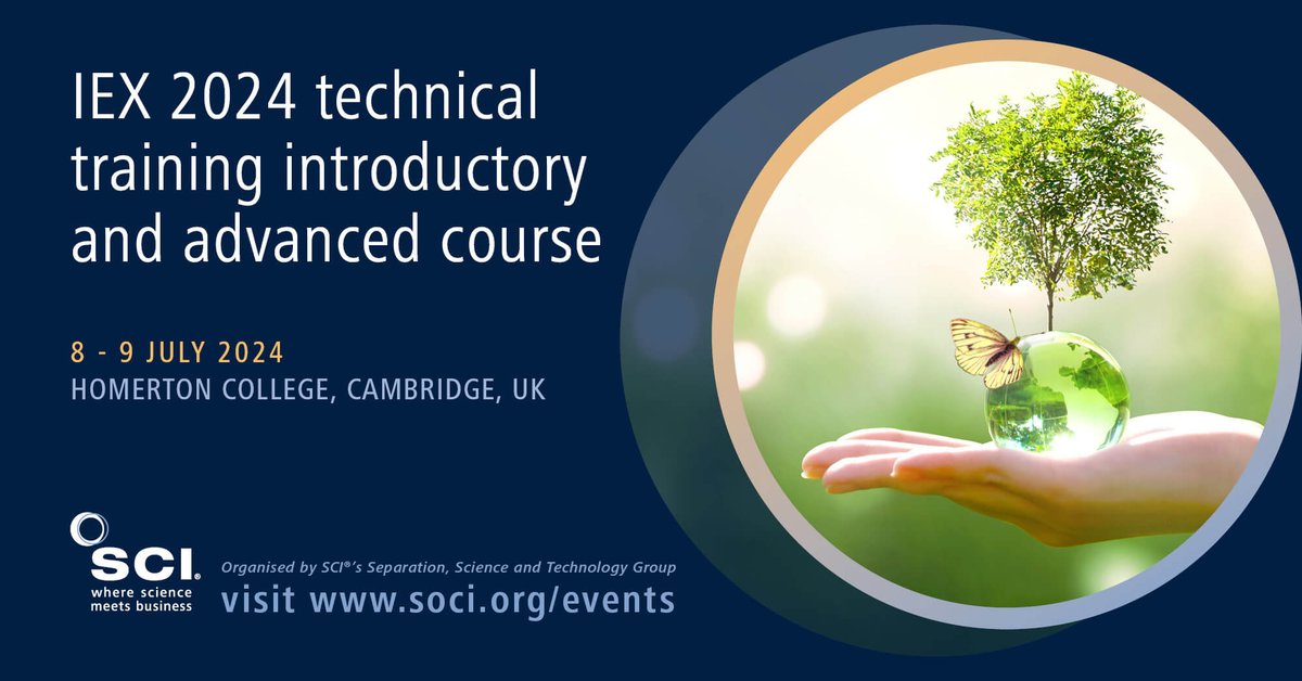 📢 Register now: Early bird offer ends 29 April 2024! Introductory course - okt.to/dU7bIJ Advanced course - okt.to/NQlryL This SCI sponsored training course is intended to provide Continuing Professional Development (CPD) for chemists and engineers.