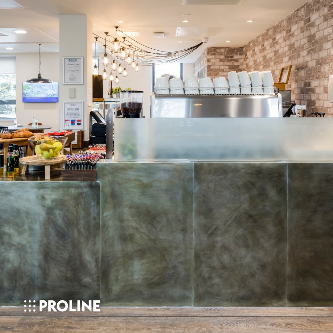 #ThrowbackThursday to this eye-catching install 🤩

The finishes include a Zinc #worktop with a monolithic gable end, and black varnished #valchromat fascia panels.

Like what you see?
📞0151 5481976
📧info@prolinecorp.co.uk

#Proline #ProjectsByProline #Counters #BespokeCounters