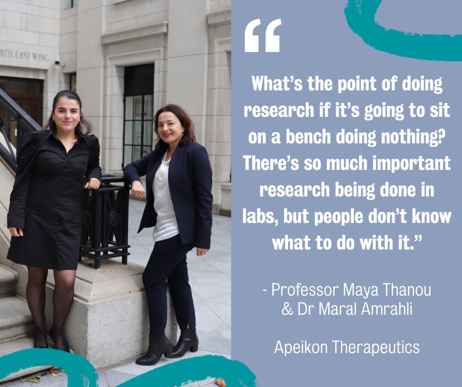 King’s Spinout Accelerator supports the translation of inventions born from groundbreaking research across @KingsCollegeLon. @Apeikon_T joined in 2022, to explore the commercial potential of their research to better target anti-cancer drugs. Read more: kcl.ac.uk/spinning-out-a… 🔗