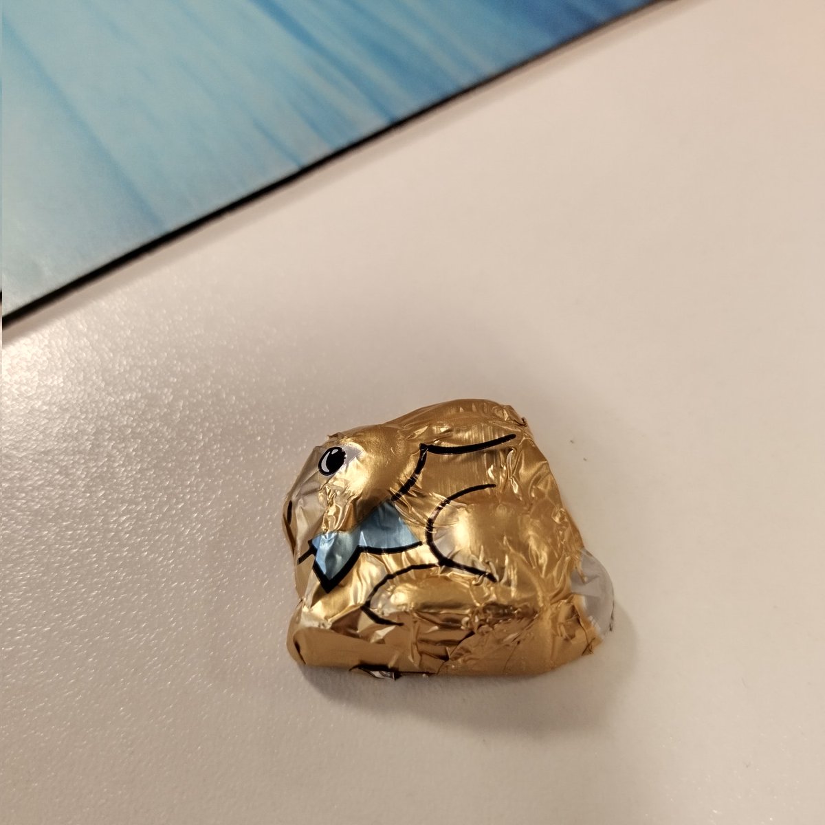 When your desk buddy, @JudithLong__, whispers 'Do you need an emergency chocolate bunny' and you realise that actually yes, you really do need a chocolate bunny...