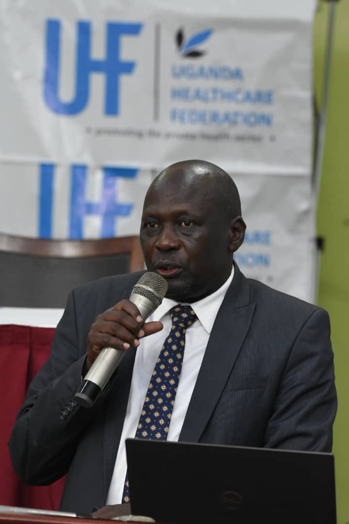 Dr. Tom Aliti, Commissioner of Health Services for Health Sector Partnerships and Multi-Sectoral Coordination, championed collaboration between the government and private sector, emphasizing the importance of private healthcare providers. #PrivateHealthSectorConvention24