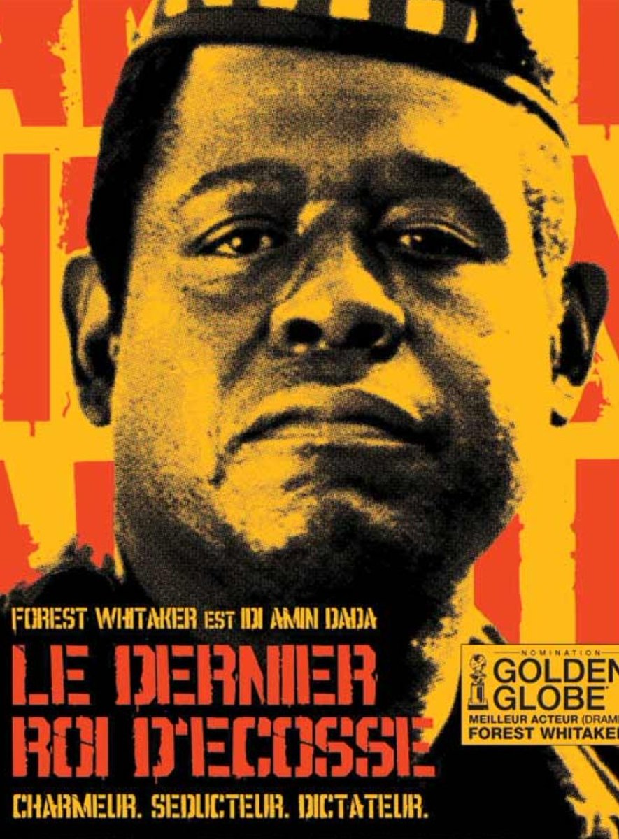11 avril 1979: exil d'Amin Dada, fin de sa dictature en Ouganda. Le Dernier roi d'Ecosse (K.McDonald 2006), un film intéressant pour aborder le personnage par la fiction (laisser le traitement approximatif de la prise d'otages d'Entebbe). @cafepedagogique @maglhistoire