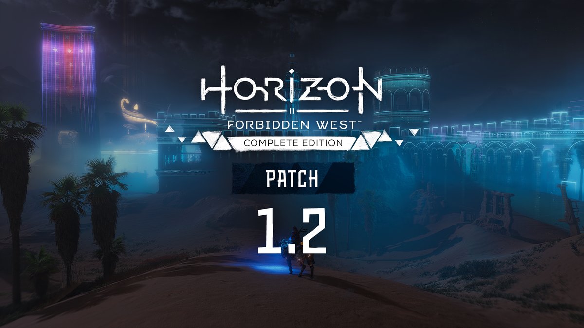 Patch 1.2 for Horizon Forbidden West on PC is now available and further improves stability and contains bugfixes and optimizations based on player feedback! 📝 Full release notes here: bit.ly/3UgFjm0 #HorizonForbiddenWestPC