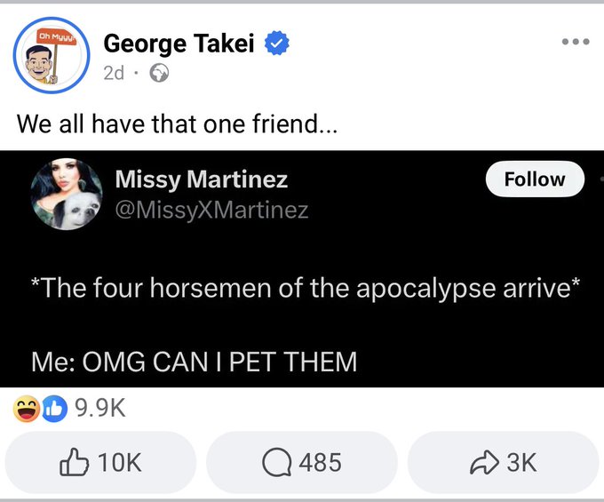 Look who showed up on my personal Facebook homepage. 😂 @MissyXMartinez https://t.co/jMn6ylReIk<a href="/tag/gothminister"class="tags"><span>&#35;gothminister</span></a><a href="/tag/meraluna23"class="tags"><span>&#35;meraluna23</span></a>