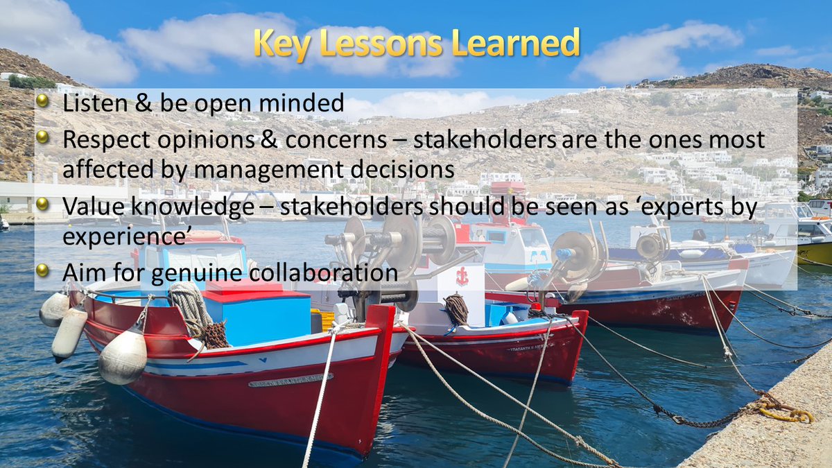 Here are the key lessons I have learned from working with marine #stakeholders over the past couple of decades. Please feel free to add your own! #MarSocSci #VECOPS24 #OceanDecade24 #GenerationBlue #MissionOcean