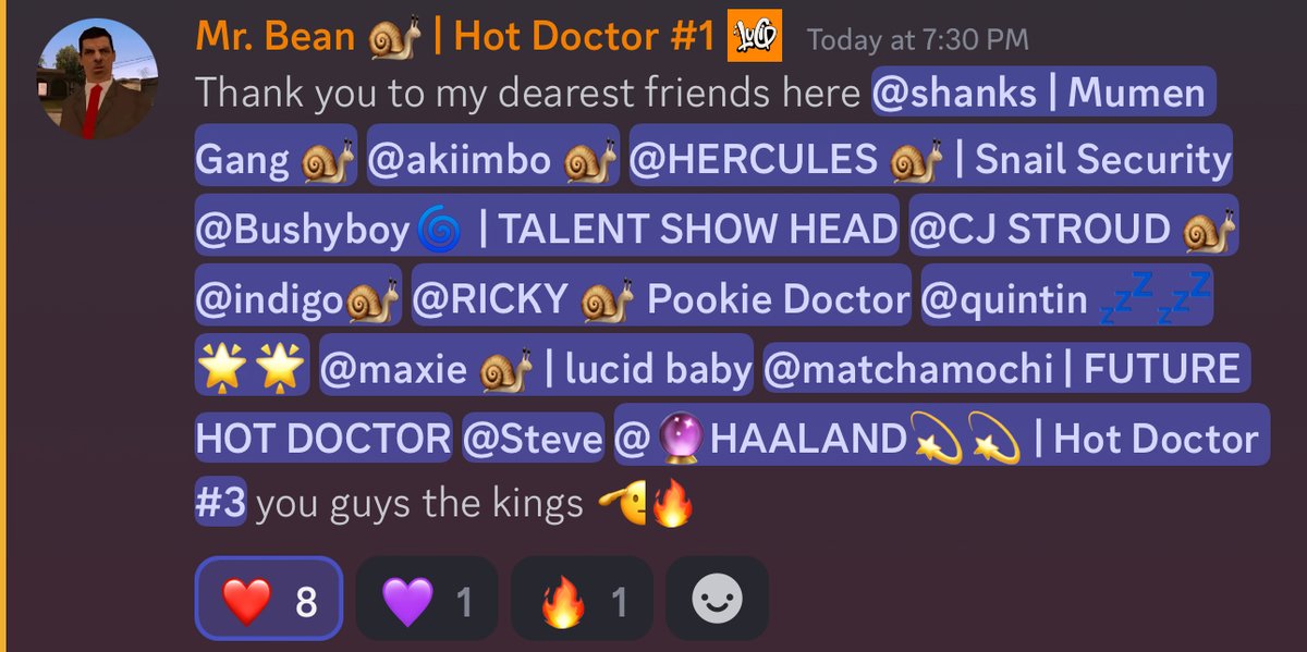 SO PROUD OF MY GUYS WHO MADE IT! <a href="/stroud7_nfts/">CJ7Stroud_QB</a> <a href="/mrbeanbtc/">Mr Bean</a> <a href="/BushyBoyyy/">Bushyboy</a> 🥲🔶

i'm really loving LUCID so much right now and i'm happy to see the community grow! SNAIL FAM x HOT DOCTORS = ALL LOVE IN THE CHAT 🧡🐌🩺

just shows how solid we are over here😉

#WeAreLucid <a href="/lucidbtc/">Lucid</a>