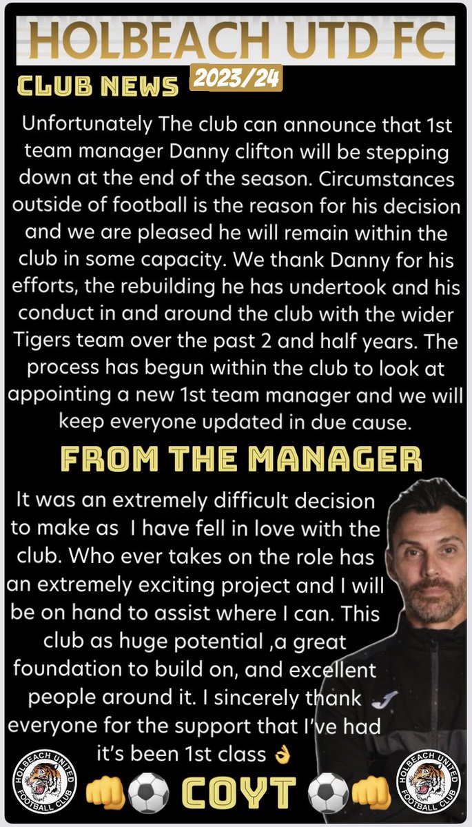 Club Announcement…