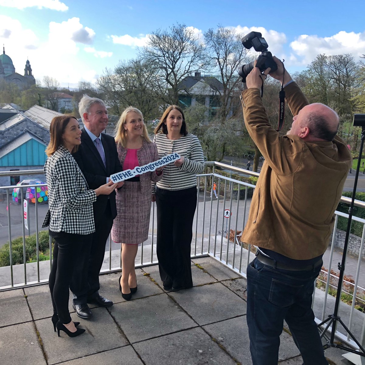 Galway is gearing up for the @IFHE_HomeEc World Congress in June. Led by @ATUStAngelas and hosted on @uniofgalway's campus, #IFHE 2024 will bring 800 global Home Ec researchers & practitioners to Galway city. Let's hope the skies are as blue in June, @amccloat @H_M_Maguire!
