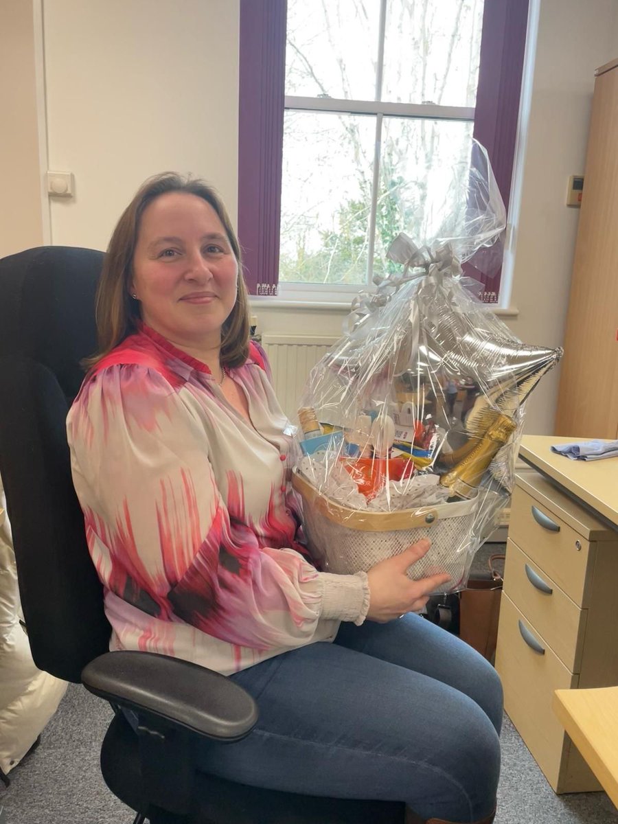 Nikki Cairns is celebrating her 40th birthday today! We presented Nikki with her birthday hamper when she was last in the office and, as staff get a day off for their birthday, she is enjoying a well-earned break. Happy birthday, Nikki! #GlosBiz