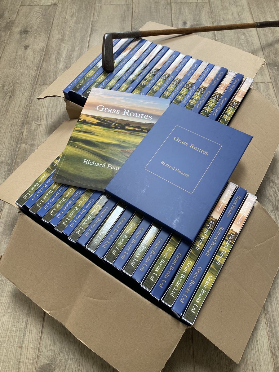 From pen & paper, to proof, to pallet, to people. Such a cool journey; last few copies available! Thank you, Golfing Folk. Thank you, Grant Books. Thank you, Golf! Read what they said here: pitchmarks.bigcartel.com/reviews WARNING: @TheMasters content = nil. ❤️⛳️✍️