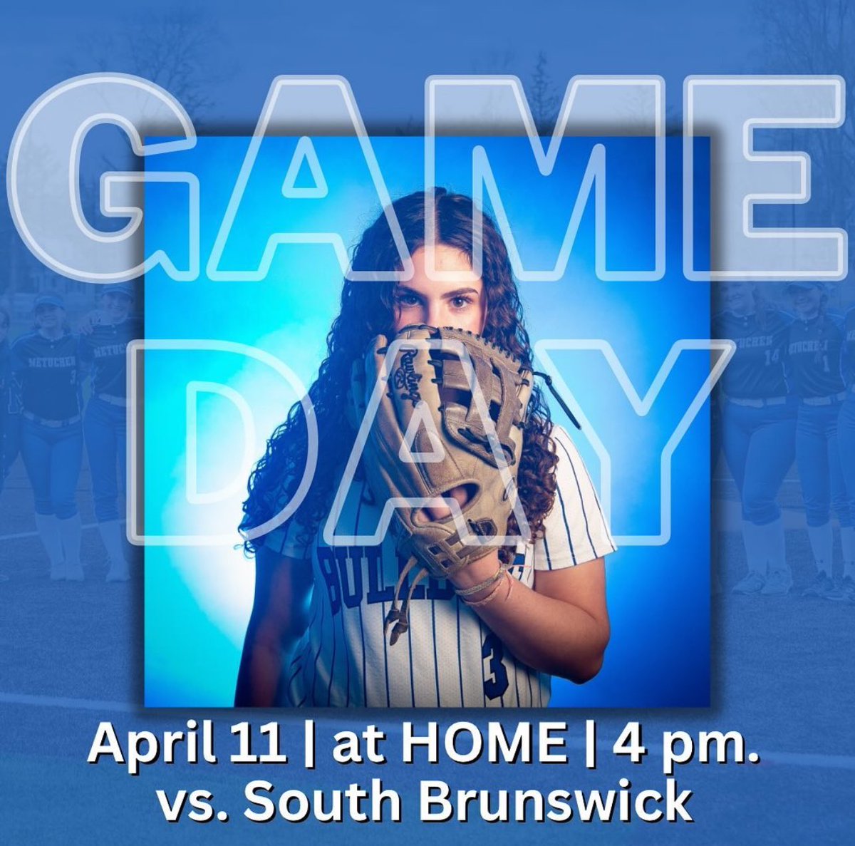 #GAMEDAY vibes!🥎🔥

Home vs. South Brunswick.🙌
Come out & support! 4pm. 
#metuchensoftball #bulldogs 🐾