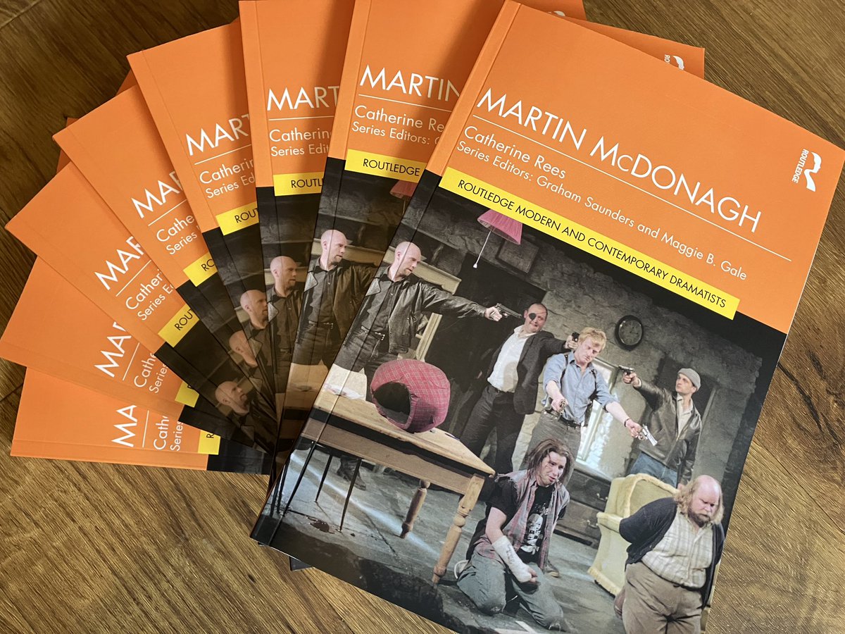 Out 23rd April - my new monograph for @routledgebooks @Arts_Routledge on the plays and films of Martin McDonagh. And you shouldn’t judge a book by its cover, but I’m really happy with just how cool this one looks: taylorfrancis.com/books/mono/10.…