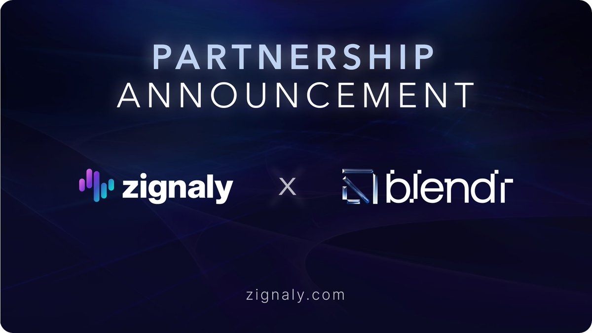 ⚡️ $ZIG x $BLENDR

We're thrilled to announce our partnership with <a href="/BlendrNetwork/">Blendr Network</a>! 

Together, we’re developing solutions to leverage BLENDR’s cutting-edge computing resources to elevate the #ZignalyAI investment experience. 💪