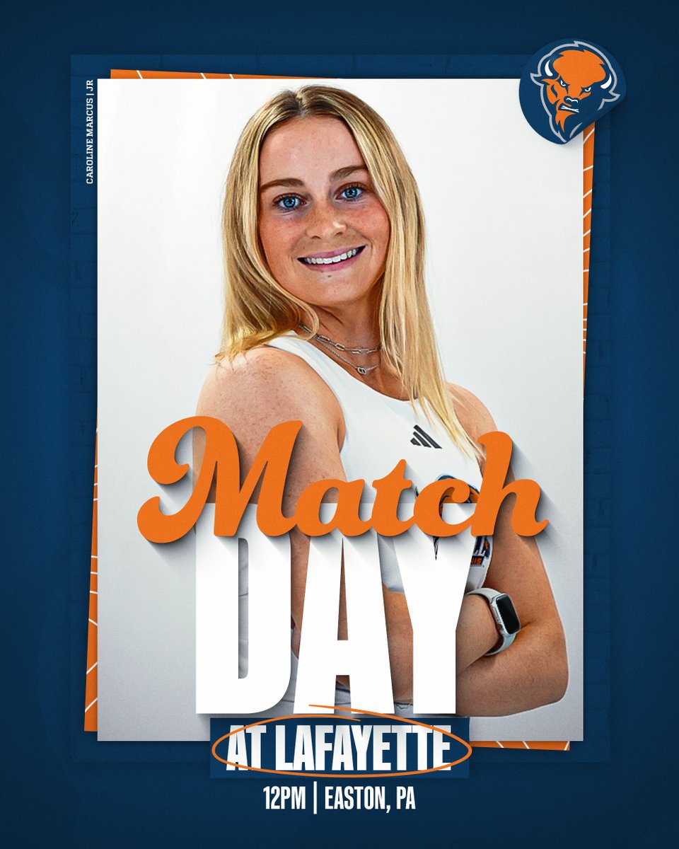 MATCH DAY! Today's dual at Lafayette has been moved up to noon and will be held at the Northwood Racquet Club due to rain in the forecast. 🆚 Lafayette ⏰ 12 p.m. 📍 Easton, Pa. #rayBucknell 🎾