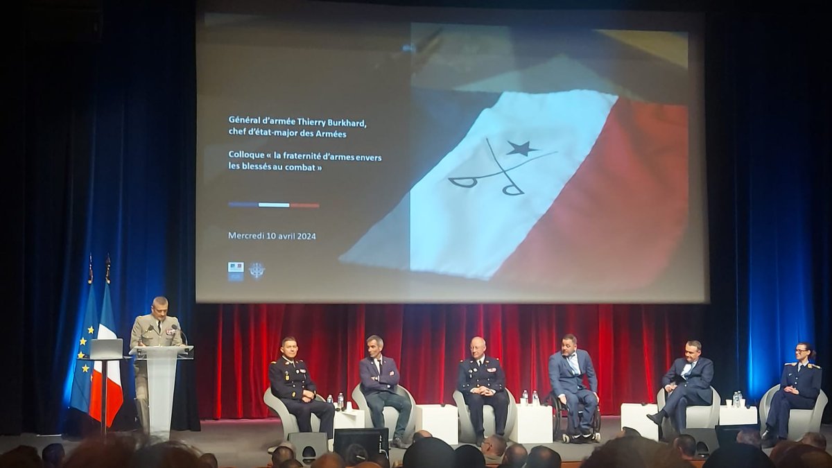 Humbled by the remarkable conference on 'fraternité d'armes' linked to those injured in combat. Those injured and those who treat - huge respect 🤝. Al