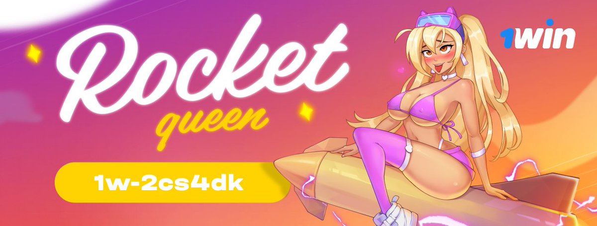 Catch the latest bonus code for Rocket Queen!🚀 ❗️You can activate the voucher in the game by clicking on the 'Bonuses' section in the menu. To activate the bonus code correctly, specify dollars as the main currency. 🔗cutt.ly/Kw424IqZ | #1win | #BONUS | #Giveaway