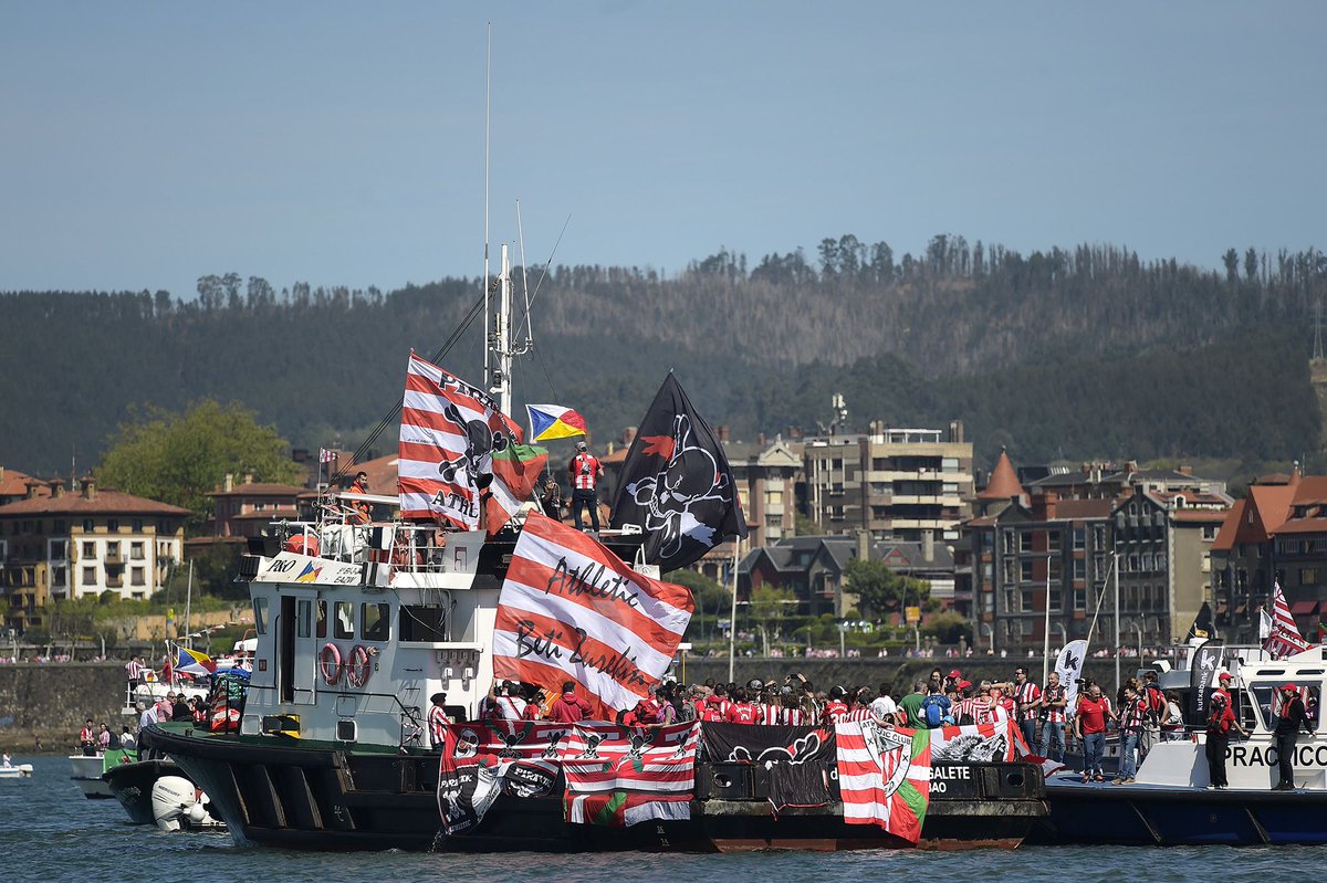 Today is 'La Gabarra' day. Forget an open-top bus parade, Athletic Bilbao is celebrating its first trophy in 40 years on the water. #AthleticClub ➡️ cnn.it/3UdC5iY