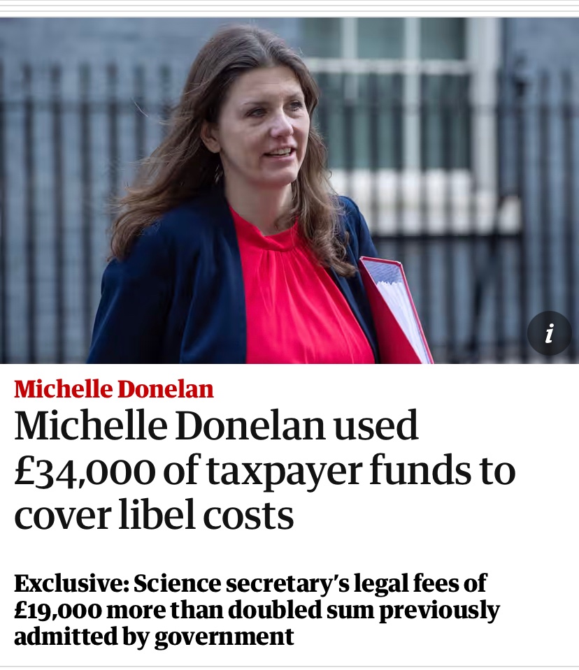 So not £15K as she, and other cabinet ministers claimed a month ago — some of them lying in parliament to do so. How does this compare to unsubstantiated claims of wrongdoing by Angela Rayner, and why isn’t this story anywhere to be found in the tabloids today?