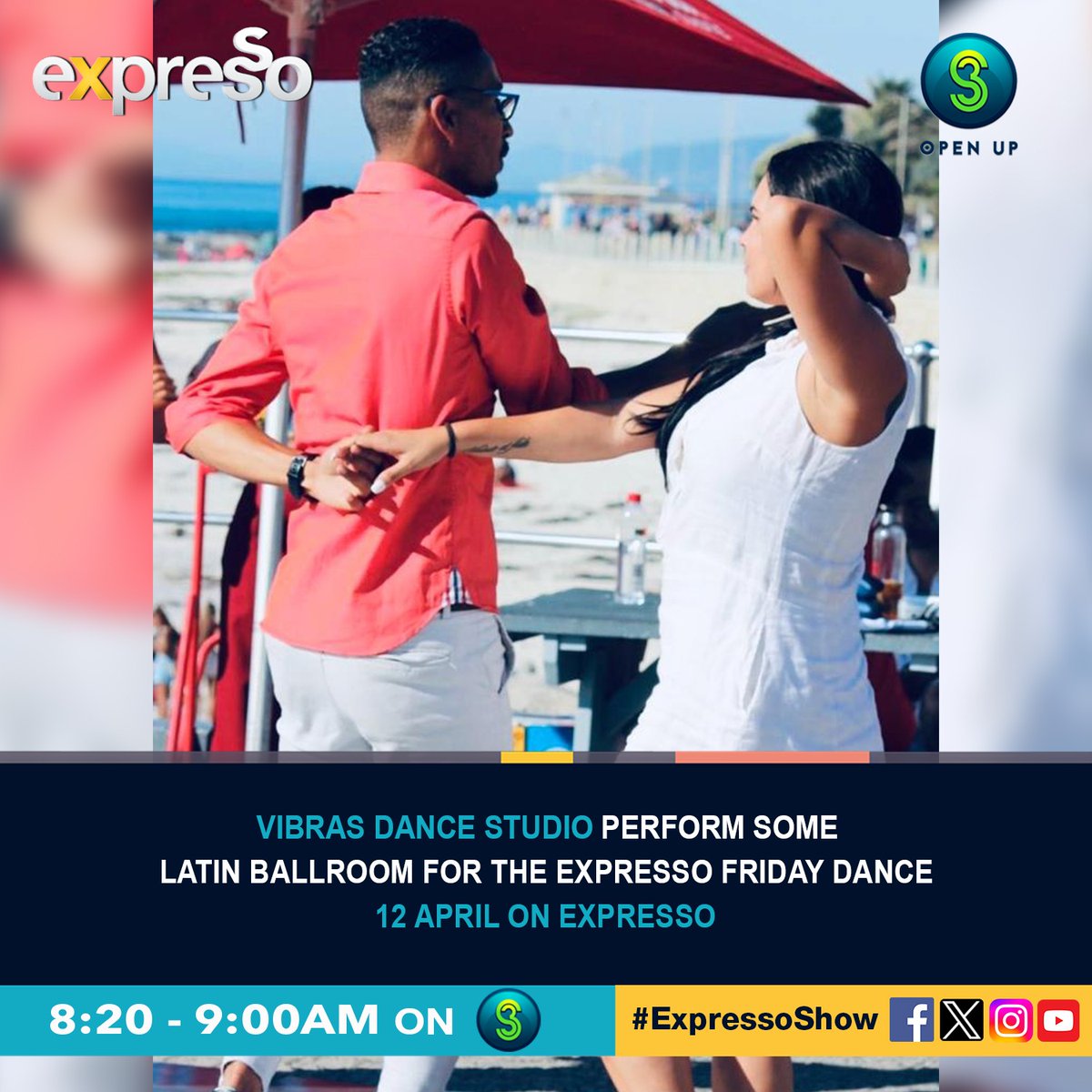 Get your Latin ballroom moves on with the Vibras Dance Studio tomorrow on #ExpressoShow 6-9AM on @SABC3