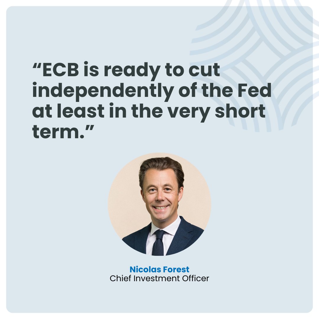 💬 'With inflation slowing down & a clear consensus among ECB Council, ECB's message regarding the easing cycle is clear,' says @nicolasforest. 'This contrasts with the intentions of the Fed, which may delay its easing cycle to later due to concerns about inflation.'