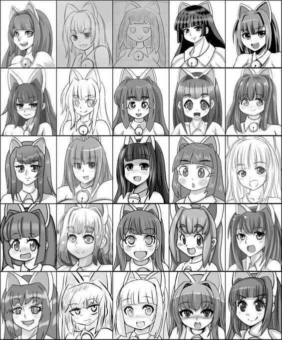 むかしやってみた絵柄真似 