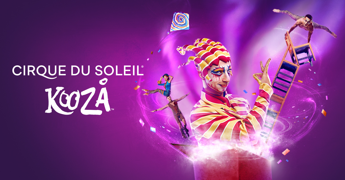 KOOZA by Cirque du Soleil is playing April 18th to May 26th under the Big Top at the Santa Clara County Fairgrounds. Enjoy an electrifying world full of surprises! Perfect for fans of all ages, a night out with friends, or date night!

For tickets go to cirquedusoleil.com/kooza