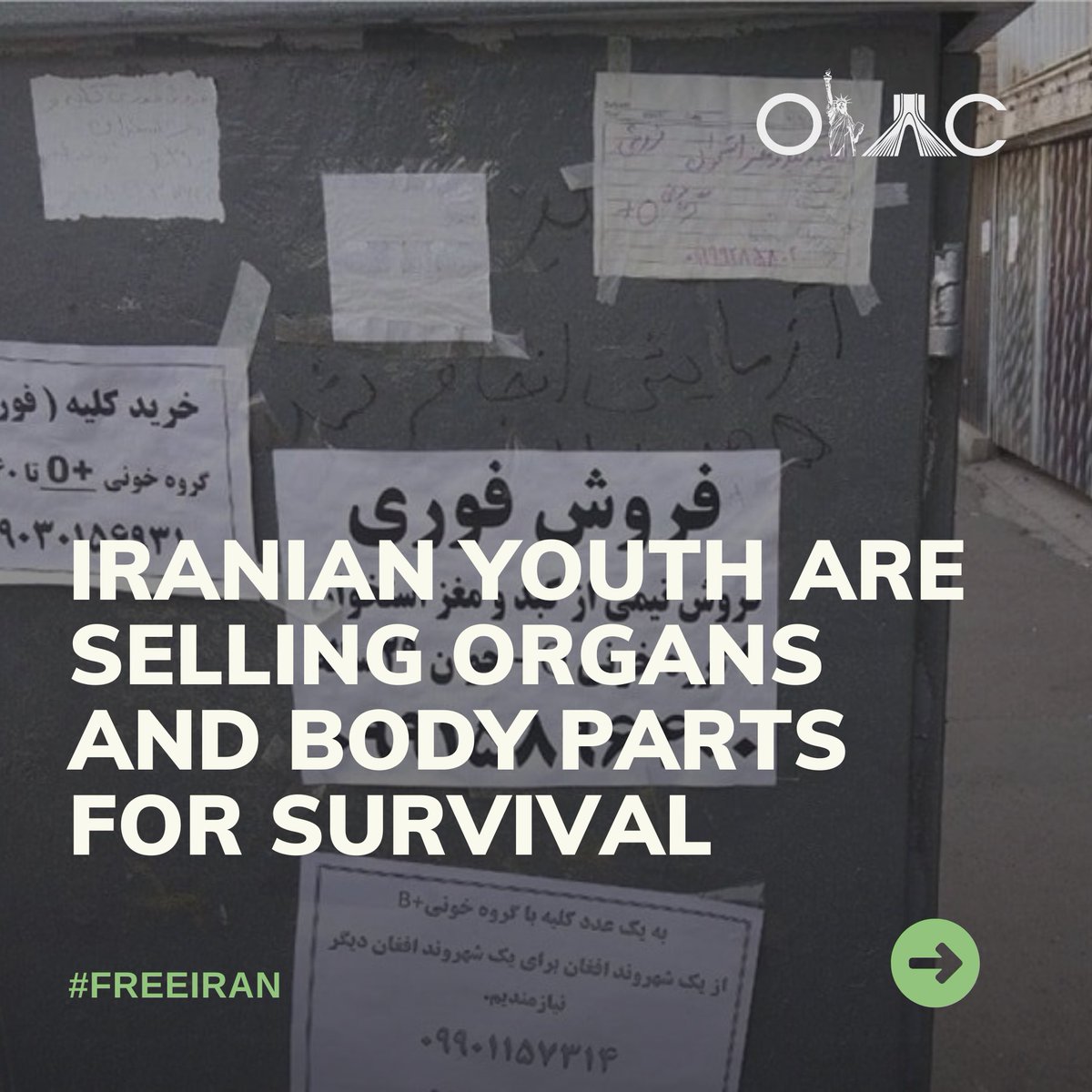 Iran’s youth, oppressed by the mullahs’ regime, face a bleak reality. In a brutal fight for survival amid Iran’s economy, the future generation trades their organs on the black market, their bodies bartered for a chance at life. @iran_policy Thread Below👇