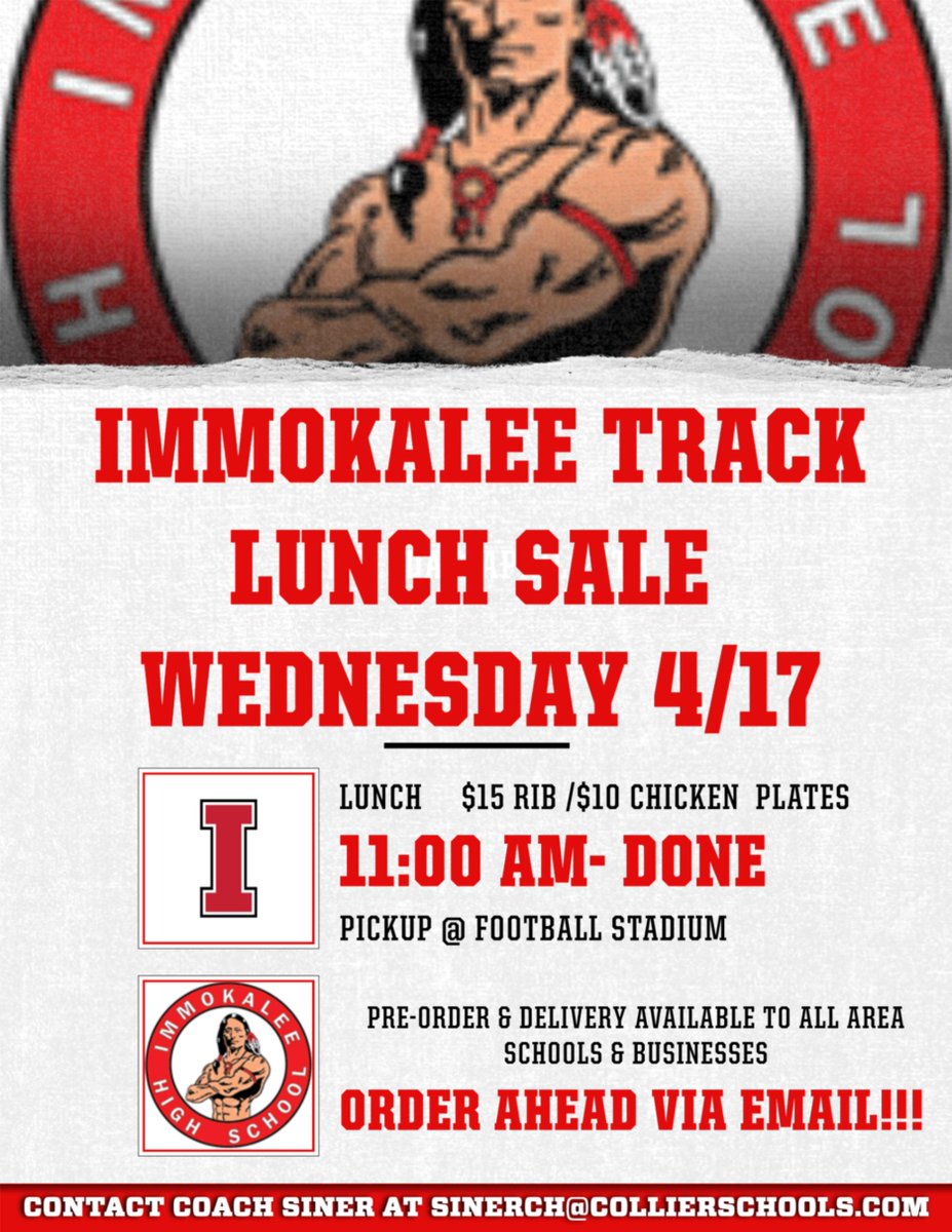 $15 for Ribs $10 for Chicken Go Indians!