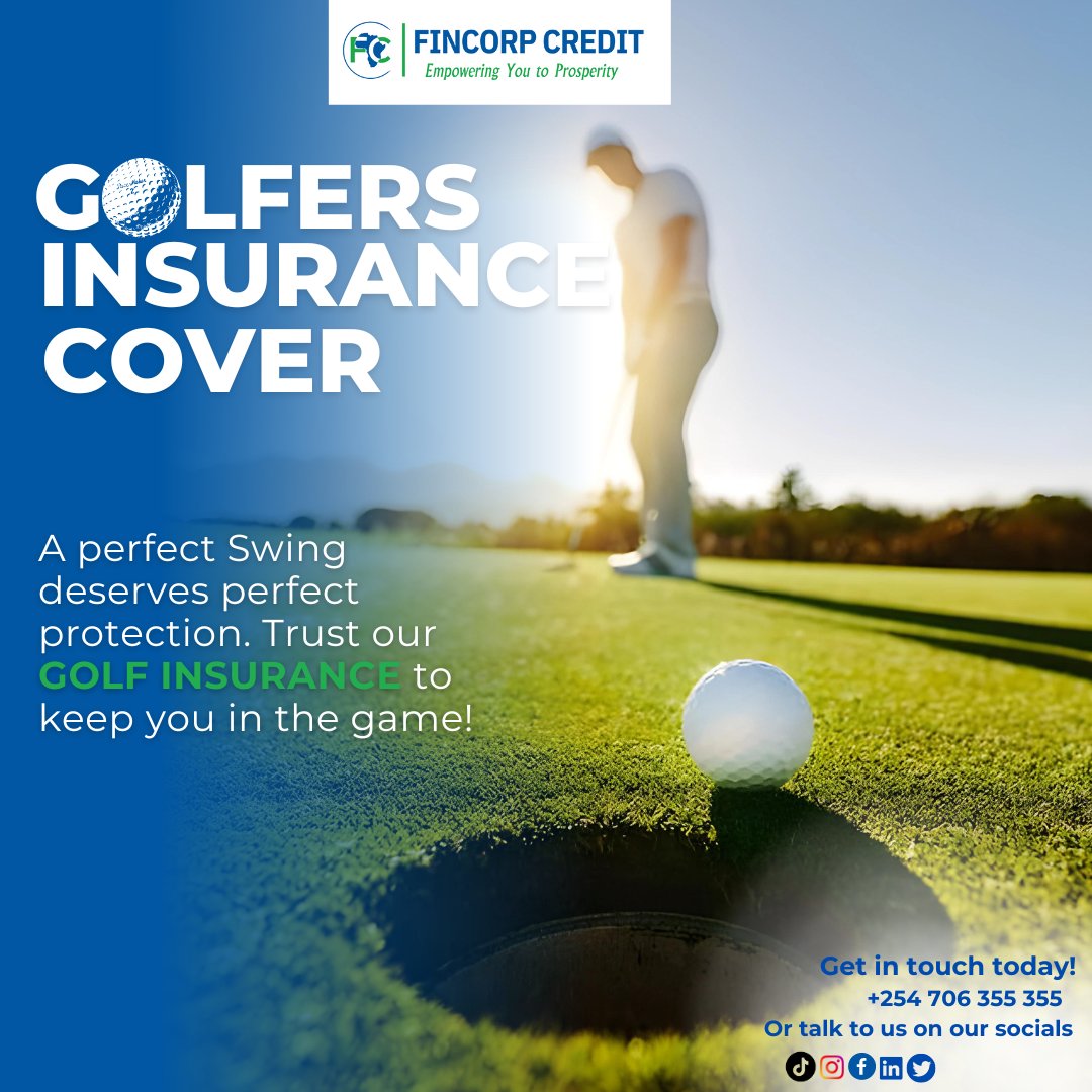 A perfect swing deserves perfect protection. Trust our GOLF INSURANCE cover to keep you in the game!
For more info visit fincorpcredit.co.ke
#insurance
#insuranceagency
#fincorpcredit